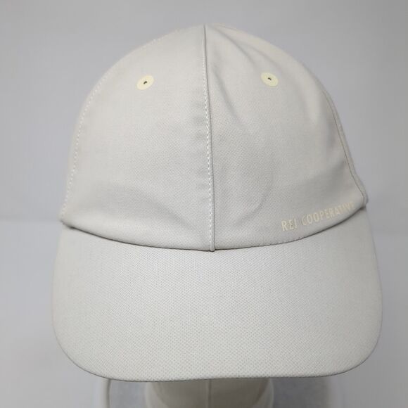REI Cooperative Strapback Hat Tan One Size Adjustable Solid 6 Panel - Picture 2 of 8